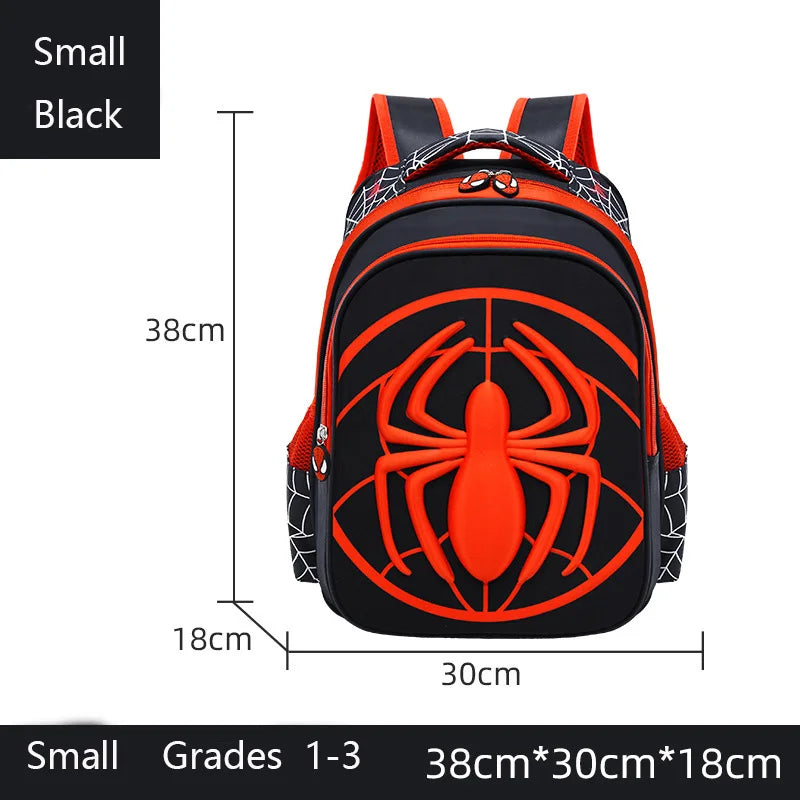 Fashion Kid Backpack Children Boys School Bag Red And Black Spider Pattern Backpack With Pencil Case Set Kids Girl Boutique Bag