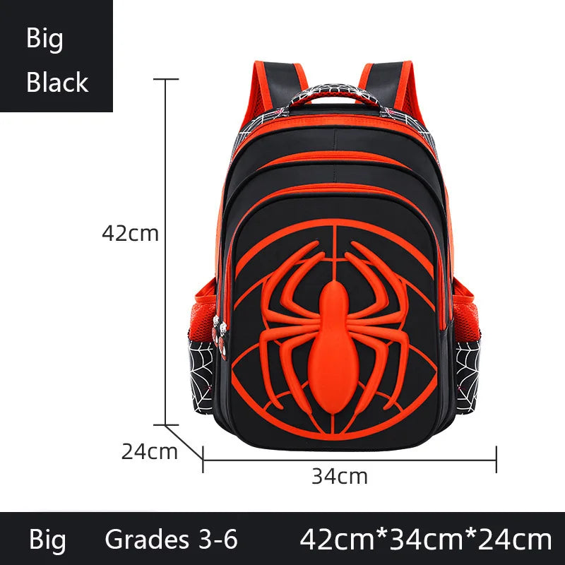 Fashion Kid Backpack Children Boys School Bag Red And Black Spider Pattern Backpack With Pencil Case Set Kids Girl Boutique Bag