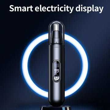 HOMEFISH Men's Electric Nose Hair Trimmer USB Rechargeable Painless Nose Ear Eyebrow Hair Remover Portable Mini Clipper