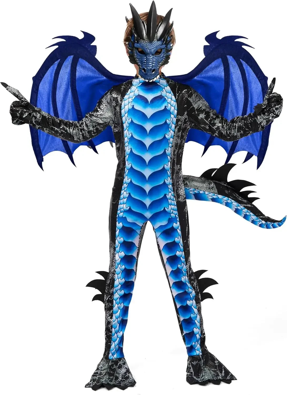 Kids Dragon Costume - Wings, Tail & Mask Set