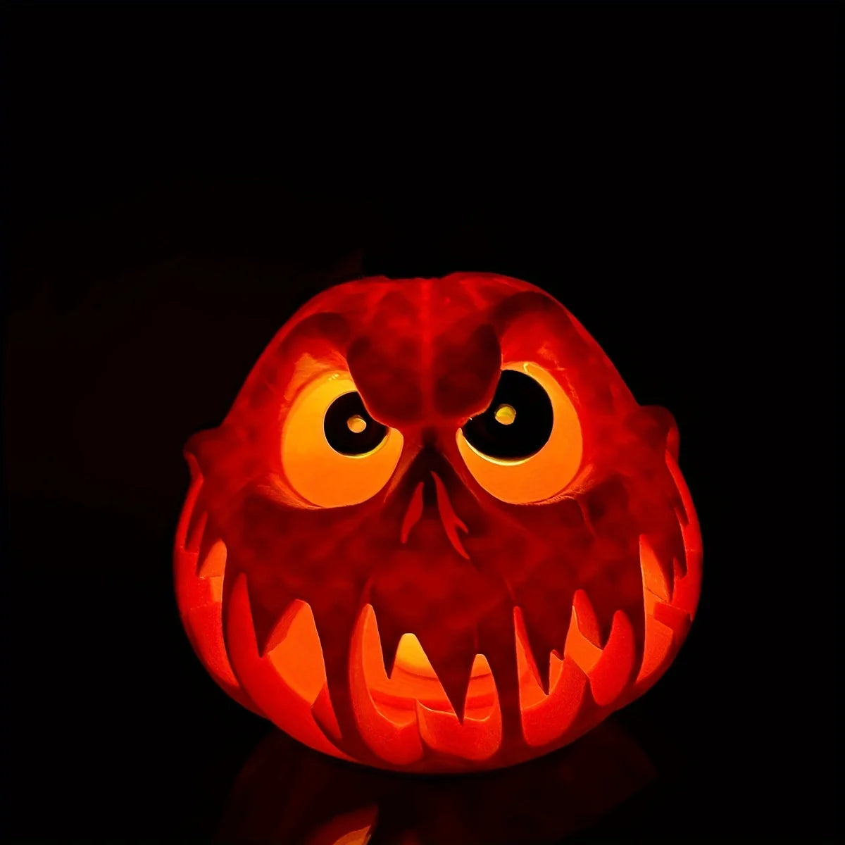 Giant Halloween Pumpkin Resin Decoration - Ghost Skull with Weird Facial Features, Halloween Decorations Halloween Ornaments