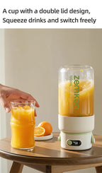 Portable Blender – 1000ml USB Rechargeable Smoothie Maker with Stainless Steel Blades | Cordless Personal Juicer for Shakes, Fruit & Travel