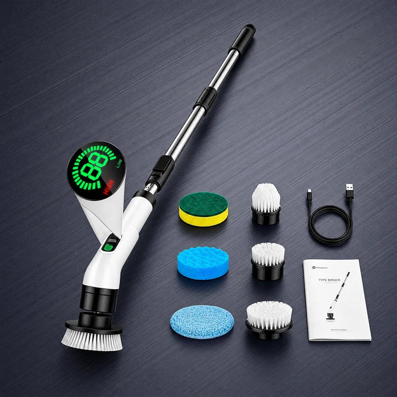 Multipurpose Cleaning Brush  Kitchen Gadgets Hair Brushes Bathroom Broom Toilet Mops Electric Household Cordless Spin Scrubber