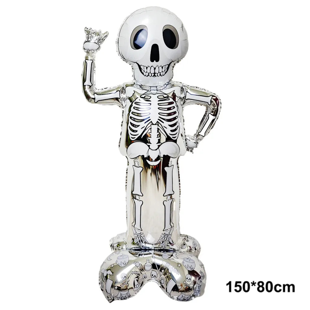 silver-skeleton-foil-balloon-190cm-halloween-zaranss-mart