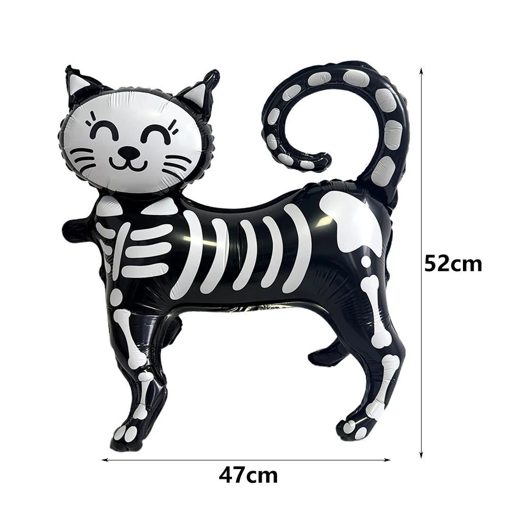 skeleton-cat-foil-balloon-52cm-halloween-zaranss-mart
