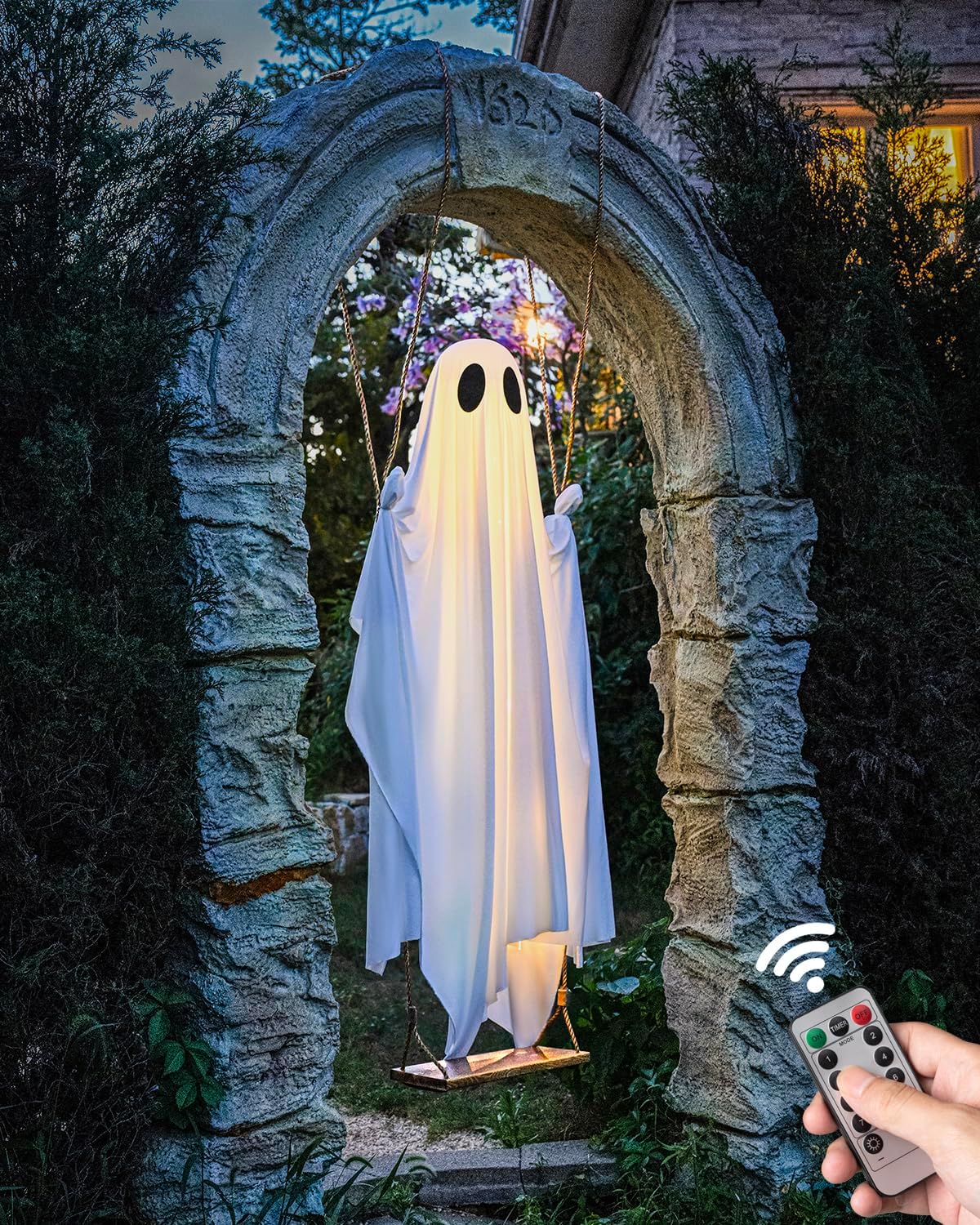 hanging-swing-ghost-halloween-tree-zaranss-mart
