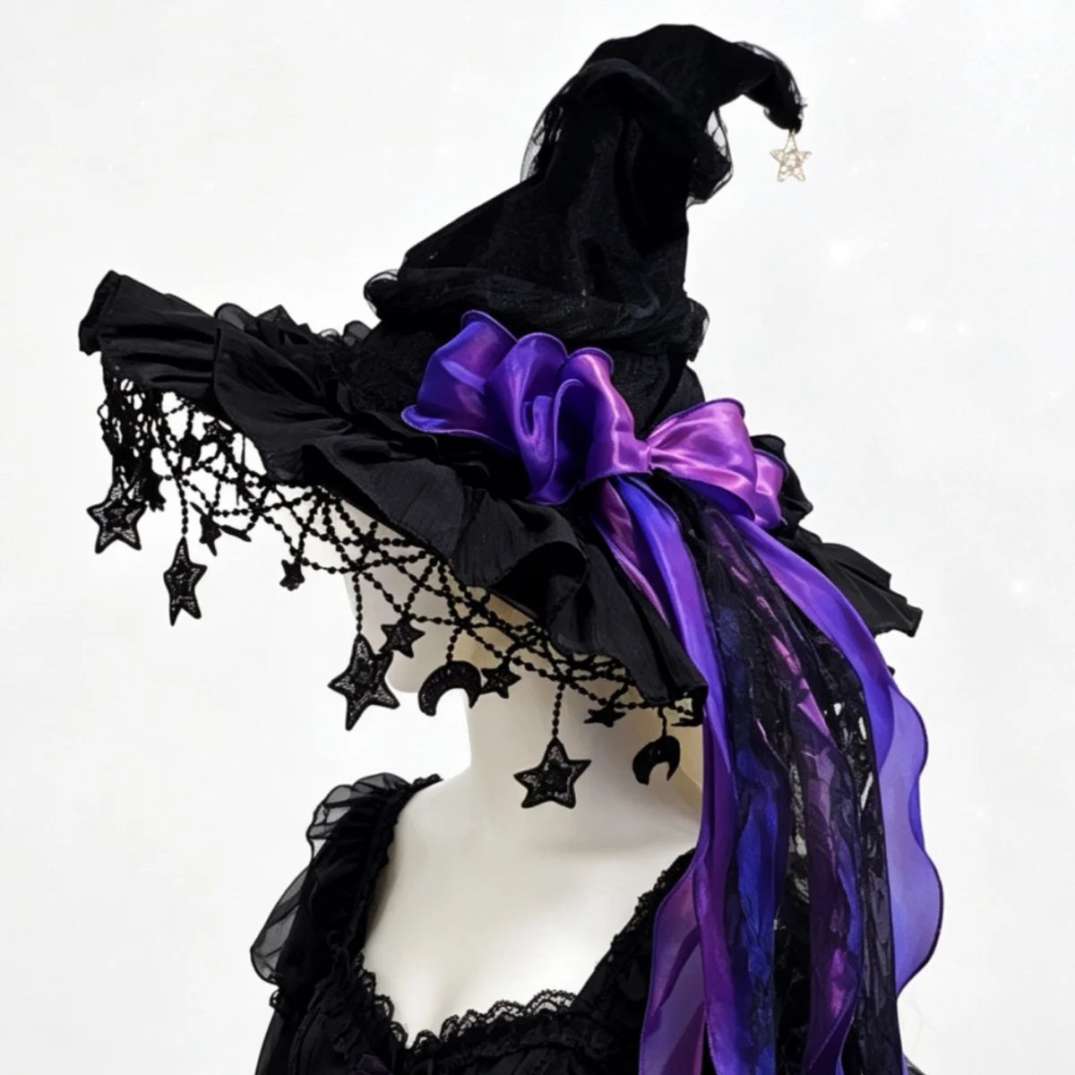 velvet-witch-hat-purple-ribbon-worn-gothic-zaranss-mart