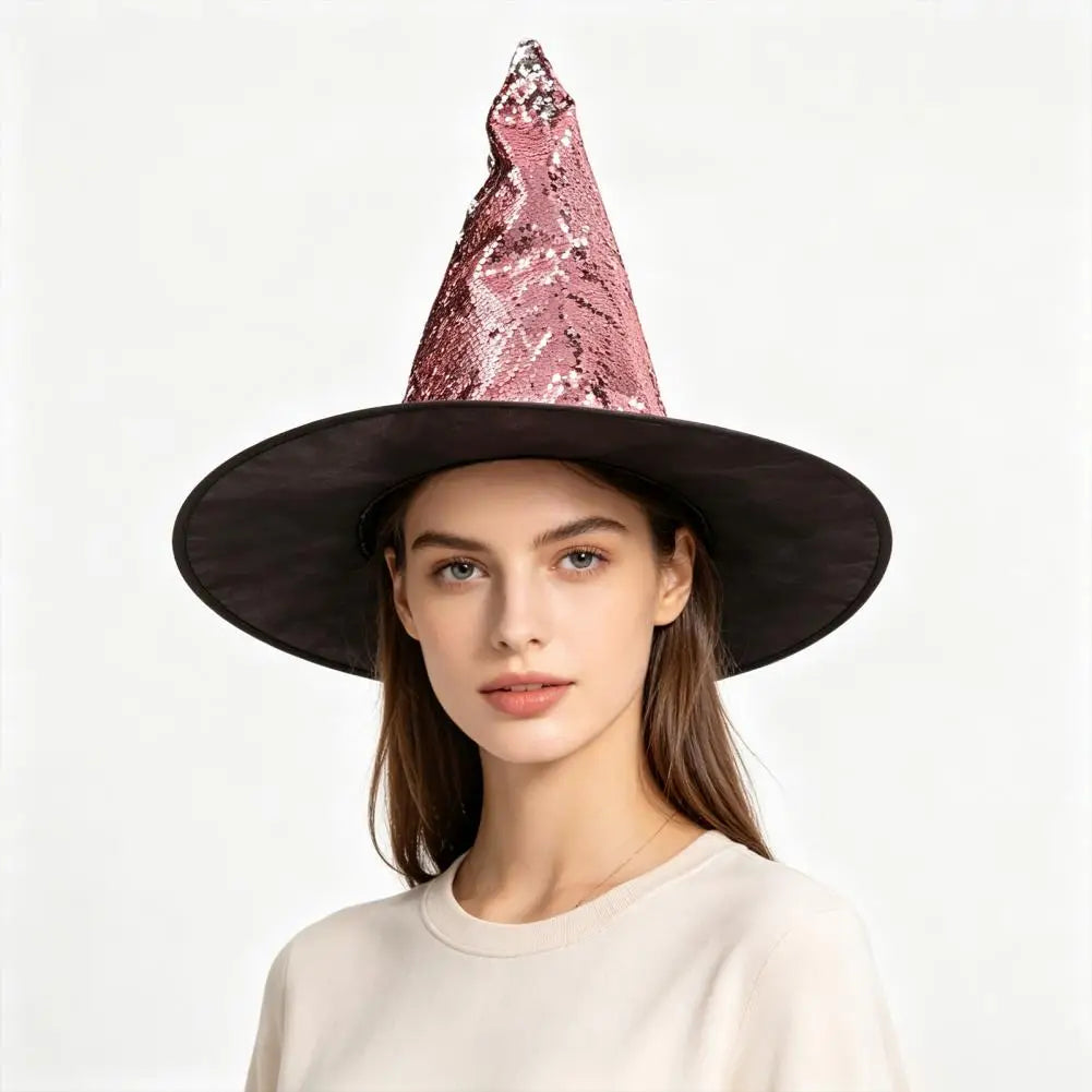 reversible-sequin-witch-hats-teal-purple-pair-zaranss-mart