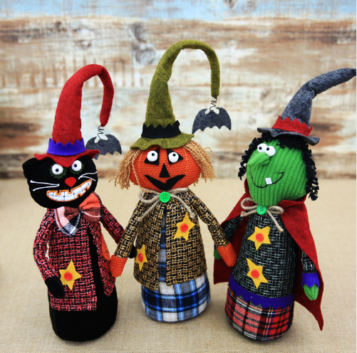 Creative Halloween Pumpkin Witch Doll Figurine